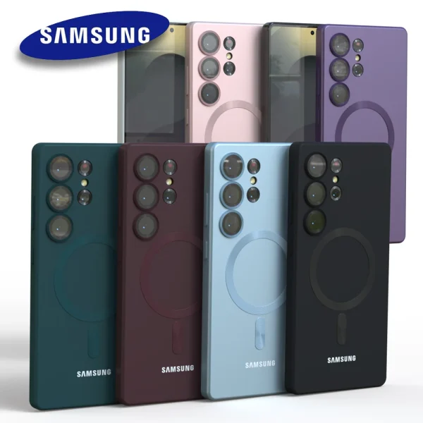 Ae5a1e2cfd23843dea181977252001dbb6.webp For Samsung Galaxy S25 S24 S23 S22 S21 S26 Plus S20 FE Ultra 5G S26Ultra Magnetic Case Shockproof Protective Back Cover Funda