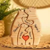 S132f99ac94a947348a06545591bcc50fg.webp Art Wooden Bear Family Puzzle Personalized Name Custom Home Decor Thanksgiving Christmas Heartwarming Gift for Baby Mom