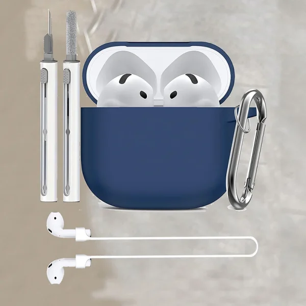 Silicone earphone case For Apple AirPods 4 Case Wirless hesdphones Earbuds case with   hook