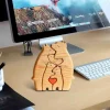 S3137d95a586d433d8552efb1a71335b44.webp Art Wooden Bear Family Puzzle Personalized Name Custom Home Decor Thanksgiving Christmas Heartwarming Gift for Baby Mom