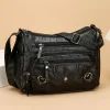 S88d8b0905db6421883991a7246eacbafK.webp PU Leather Crossbody Bag Multi Layer Adjustable Strap Mom Messenger Bag Zipper Closure Large Capacity Women Purse Shoulder Carry
