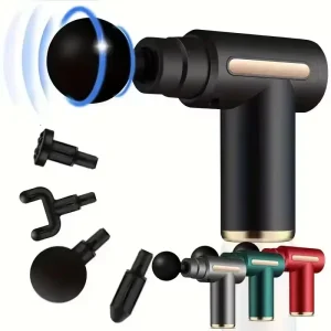 S9059bf6c5e2e4f9b9ea0ff05fcb9a4262.webp 2026 Portable Fascia Gun Deep Tissue Massage Mini Lightweight Adjustable Speed Whole Body Massage Equipment 2025