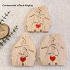 S911d16b490114a639fa399b5bc722d5dL.webp Art Wooden Bear Family Puzzle Personalized Name Custom Home Decor Thanksgiving Christmas Heartwarming Gift for Baby Mom