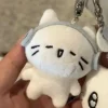 Sf603c84d694747828c8cf72b4b7a2477v.webp Cute Headphones Kitten Couple Keychain Mini Crying Cat Doll Plush Keyring Cartoon Dog Bee Bag Pendant Charms Backpack Decoration
