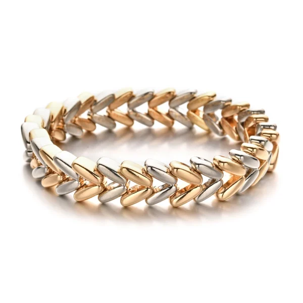 Sf7457d7953fe4acb91ff54be63f94489P.webp New Design Leaf Feather White Colorful Ear of Wheat Bangle For Women Bohemian Elastic Bracelets For Women Beads Jewelry