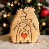 Sfd8202648a014d0c9523ef5588cd87f74.webp Art Wooden Bear Family Puzzle Personalized Name Custom Home Decor Thanksgiving Christmas Heartwarming Gift for Baby Mom